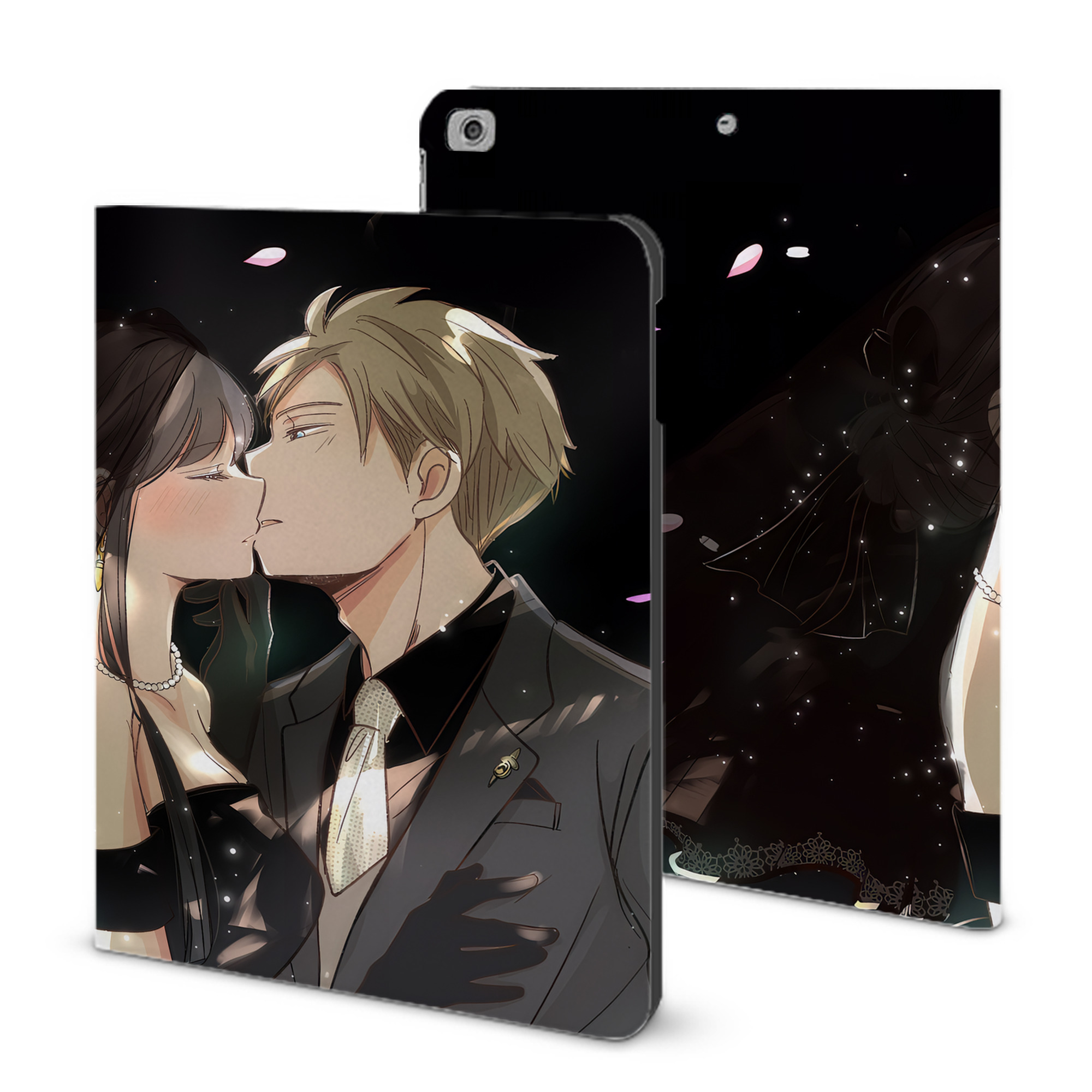 （画像用） SPY×FAMILY间谍家家酒 IPad ケース ブック型 PUレザー TPU 耐衝撃 軽量 薄型 ペン収納なし 全面保護 IPad 各モデル対応